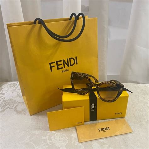 fendi havana glasses|Fendi monogram sunglasses.